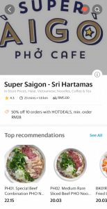 Super Saigon Grabfood